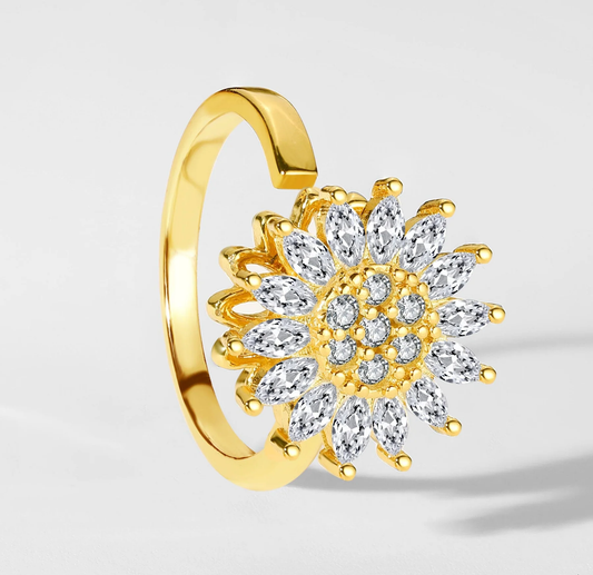 Sunflower Anxiety Ring